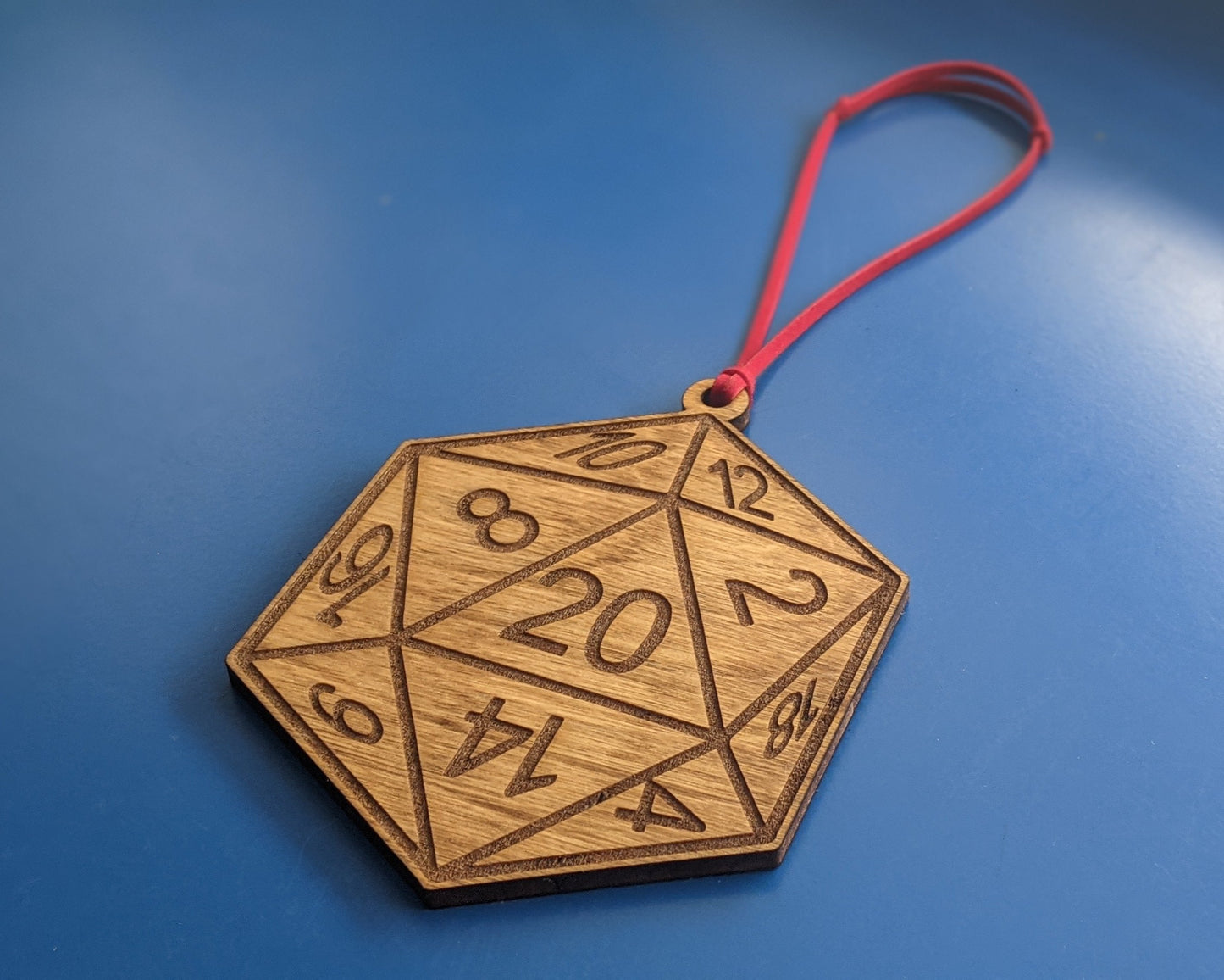 Twenty Sided Dice Christmas Tree Ornament