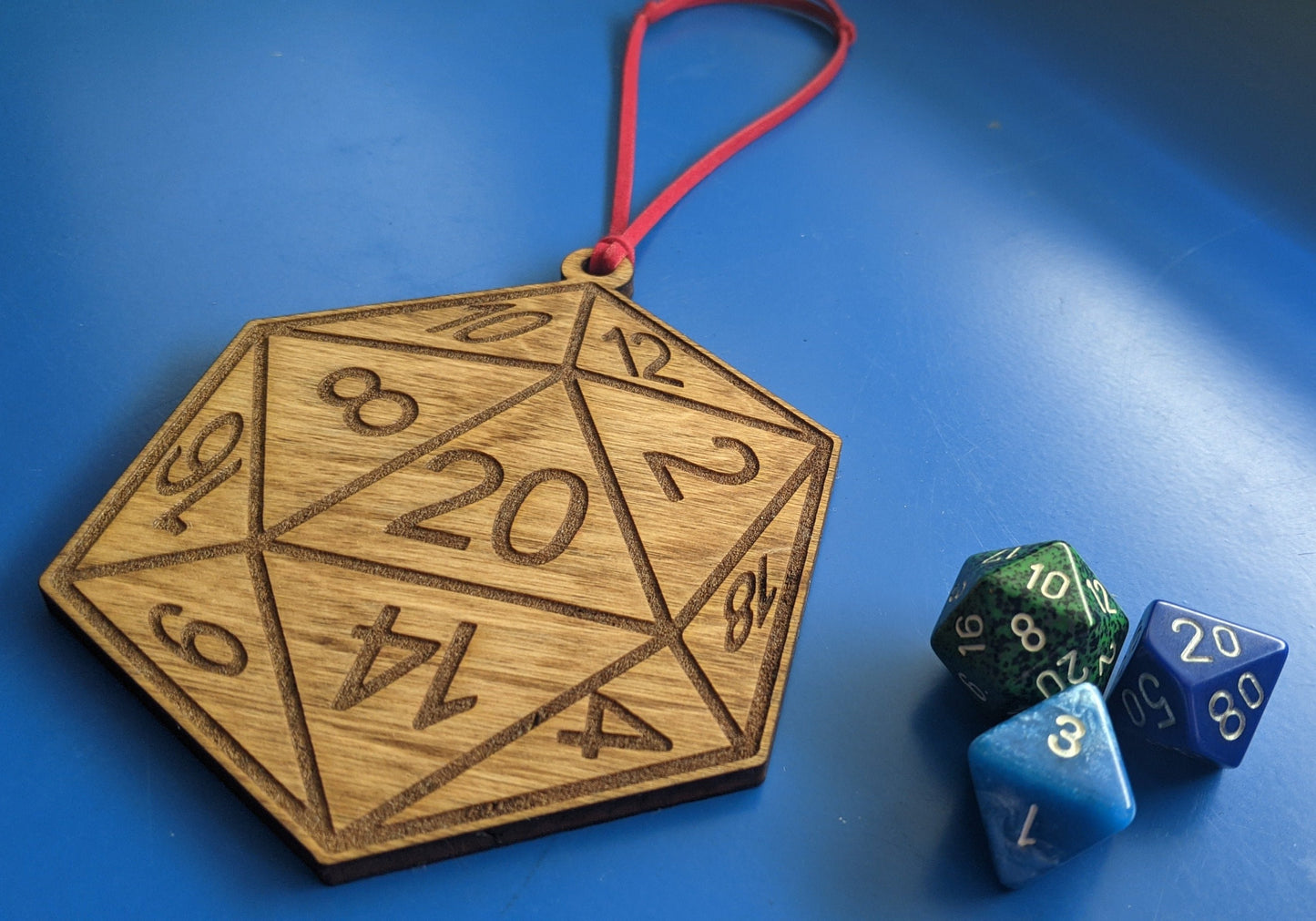 Twenty Sided Dice Christmas Tree Ornament