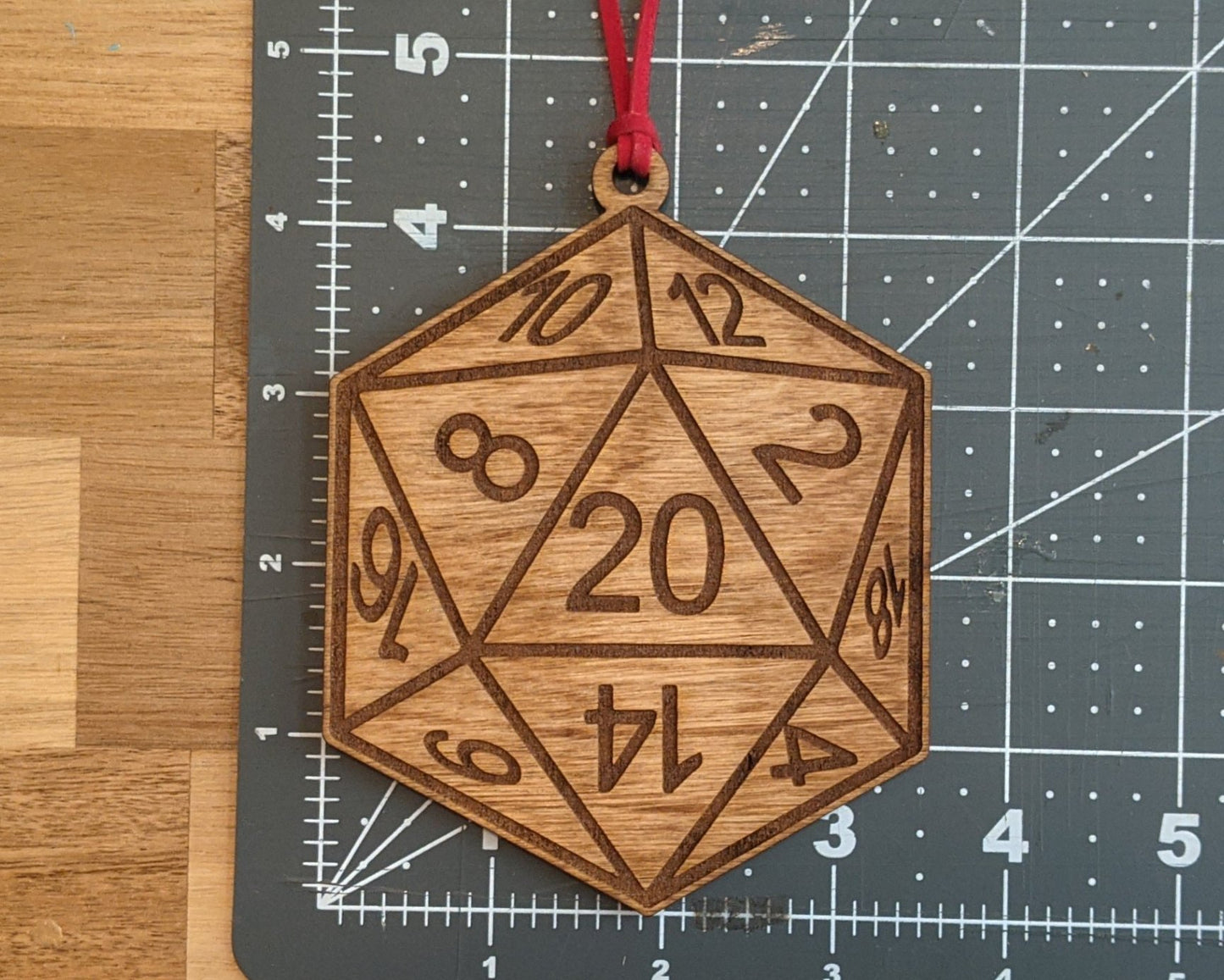 Twenty Sided Dice Christmas Tree Ornament