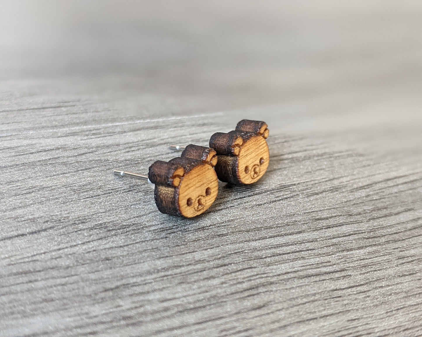 Rilakkuma Wood Earrings