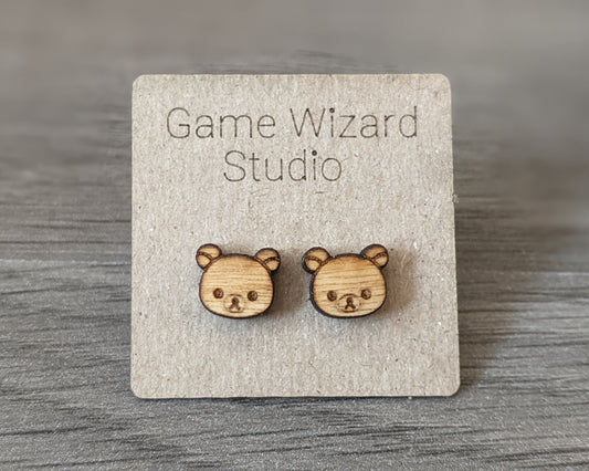 Rilakkuma Wood Earrings