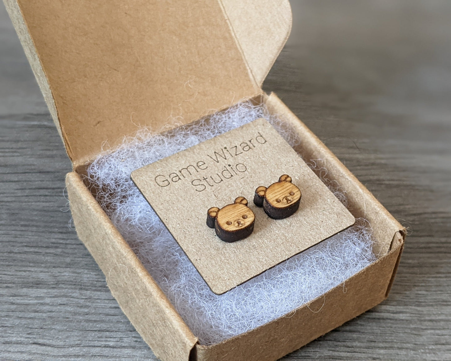 Rilakkuma Wood Earrings