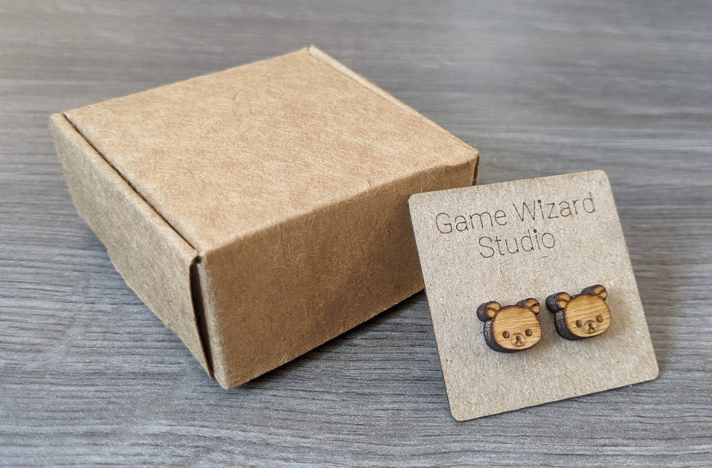 Rilakkuma Wood Earrings