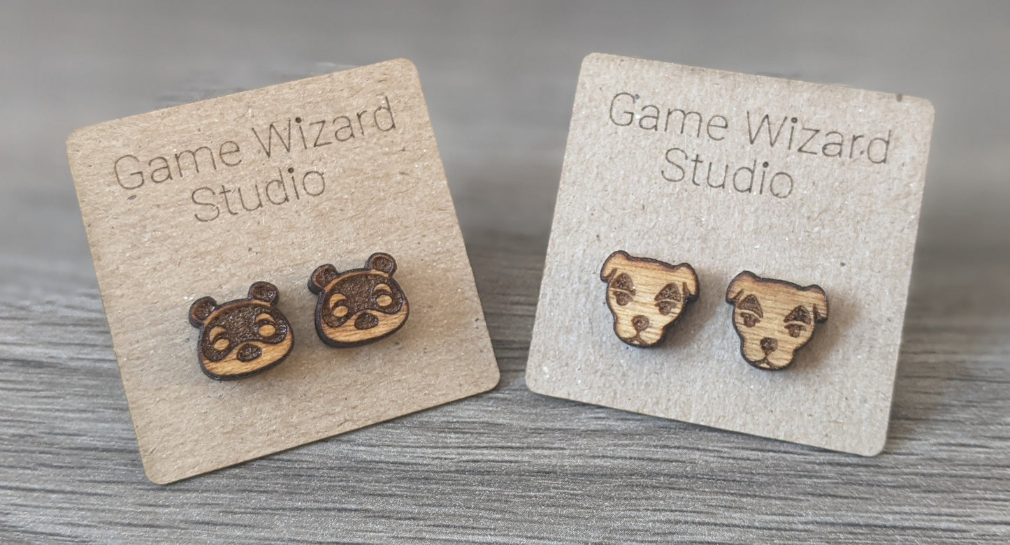 KK Slider Wood Earrings