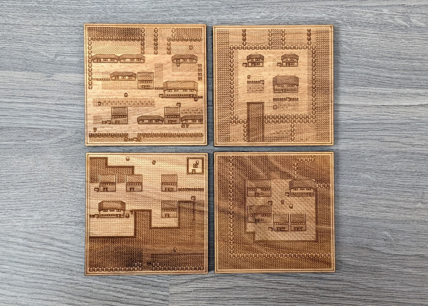 Pokemon Towns Wood Coasters