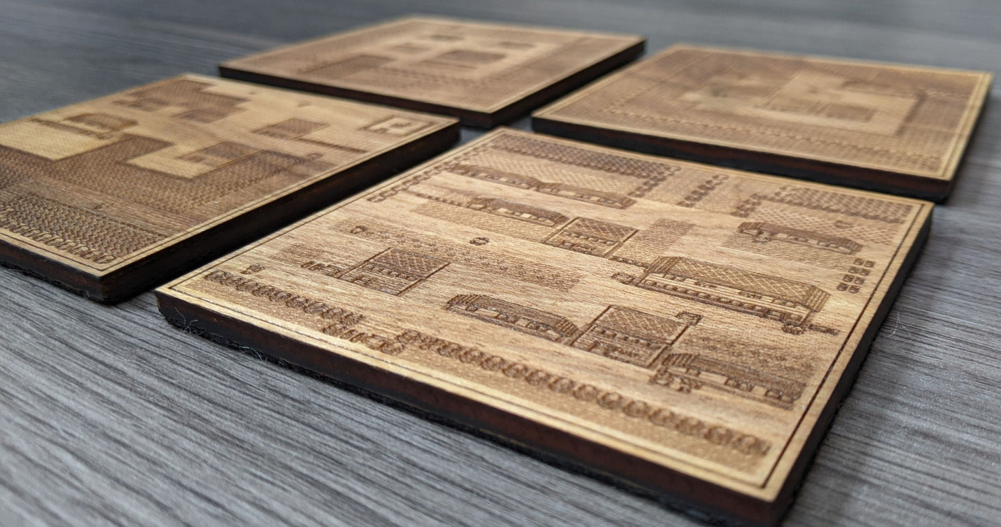 Pokemon Towns Wood Coasters