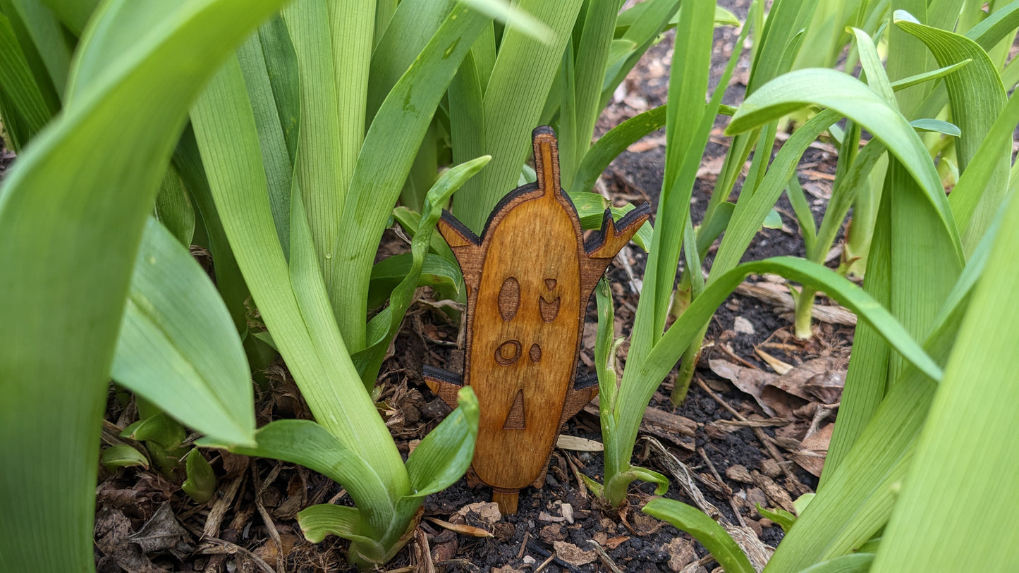 Zelda Korak Wood Garden Stakes