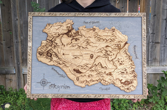 Massive Skyrim World Map