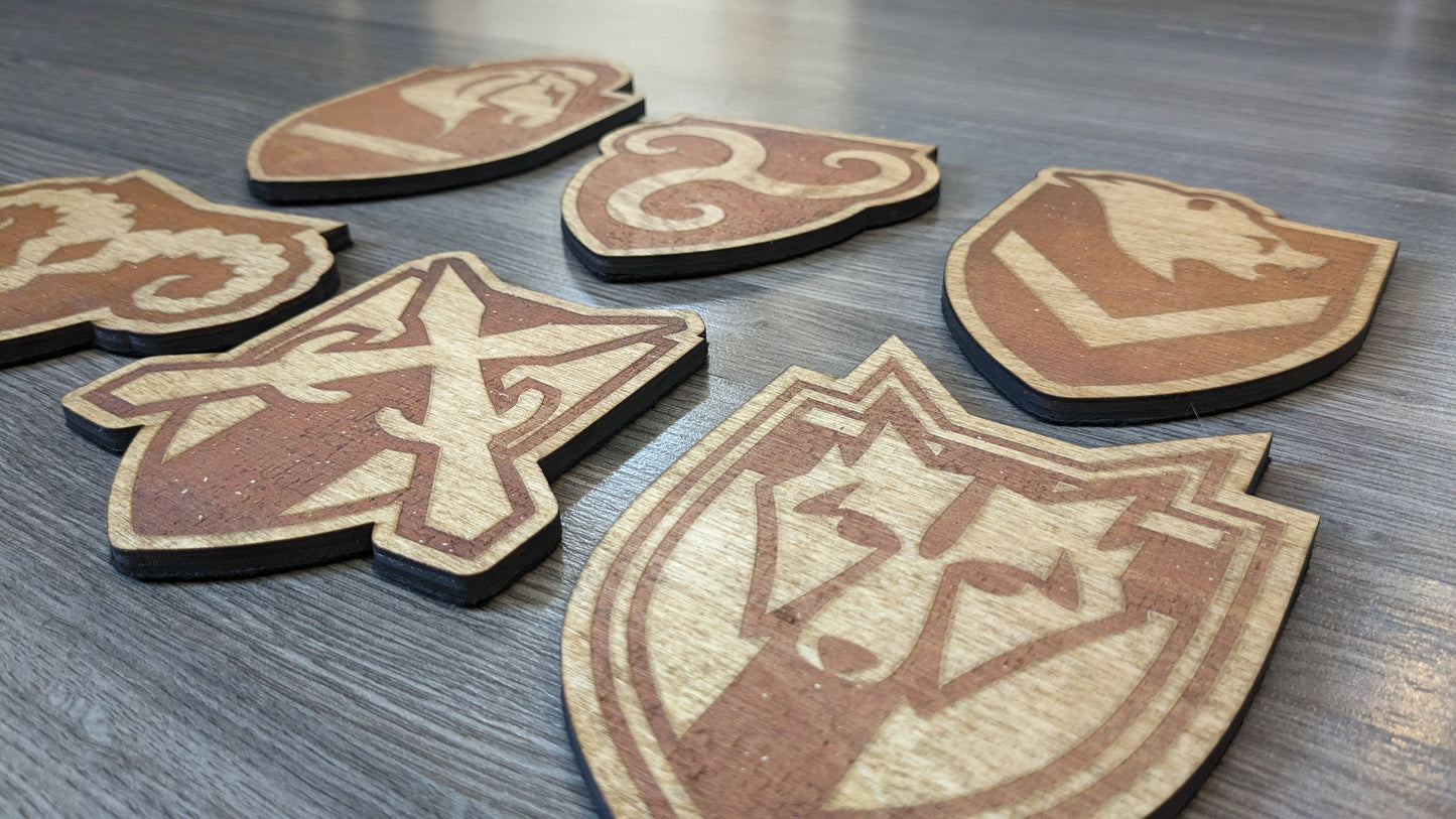 Skyrim City Wood Coasters