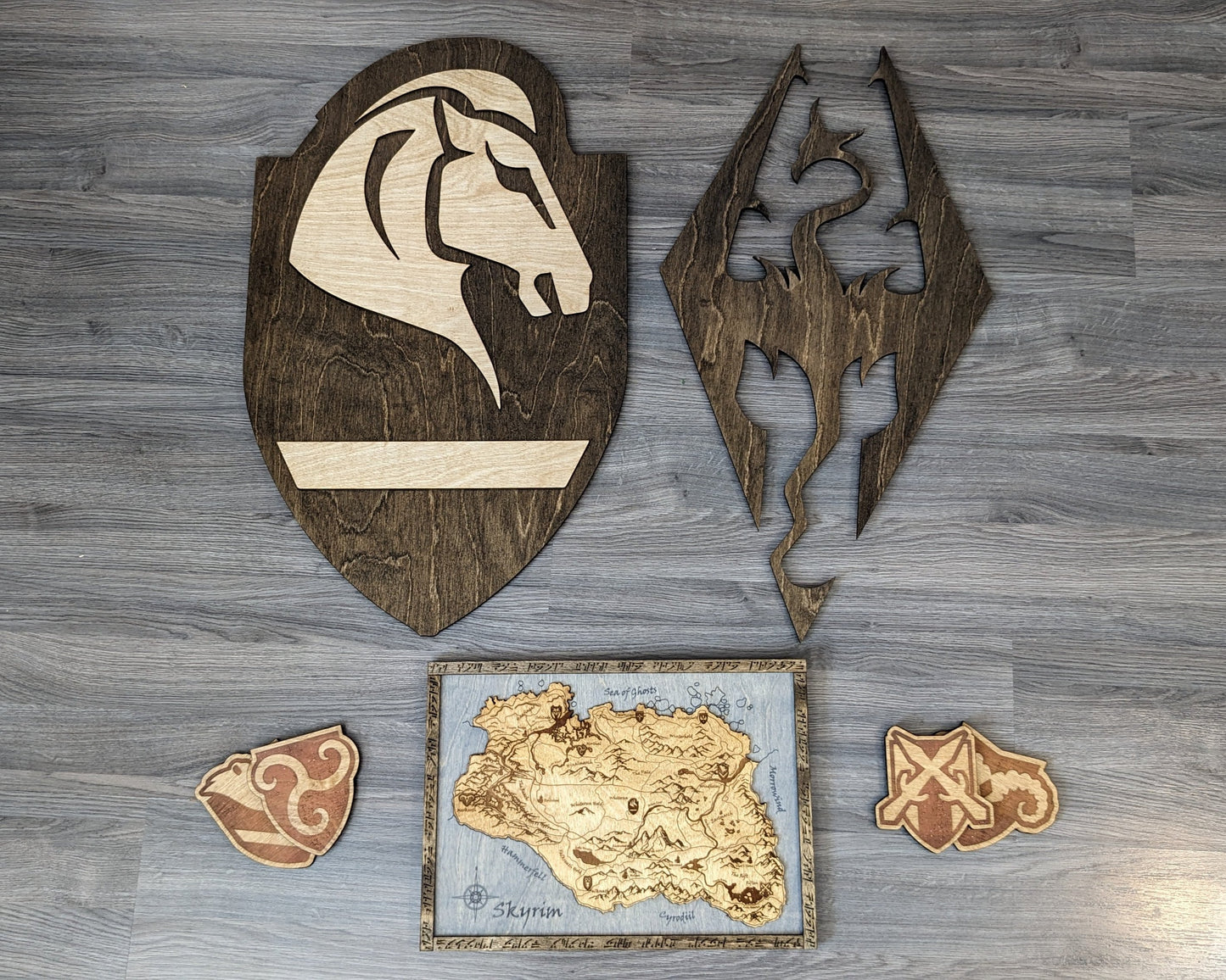 Skyrim City Wood Coasters