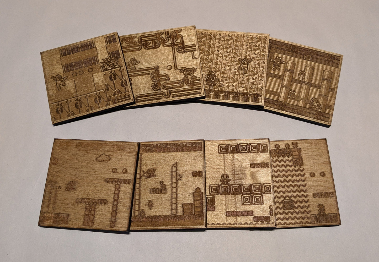 Mega Man Wood Coasters