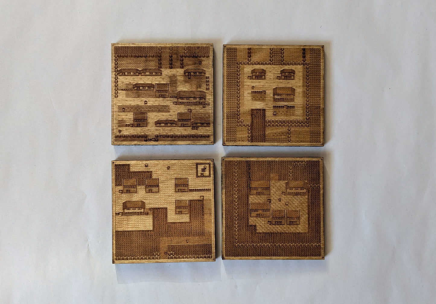 Pokemon Towns Wood Coasters