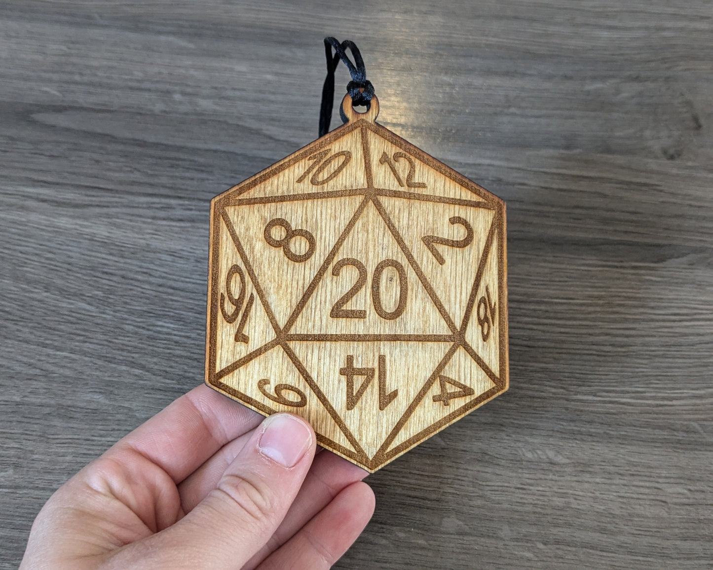 Twenty Sided Dice Christmas Tree Ornament